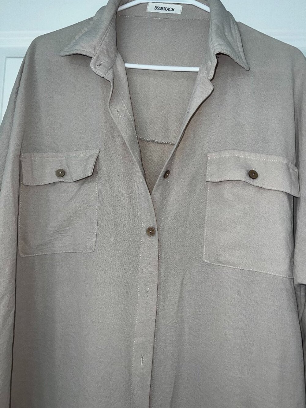 💕 Bsubseach Women’s Modern Beach Cover-Up – Apricot (XXL), Like New 💕 - Picture 2 of 4